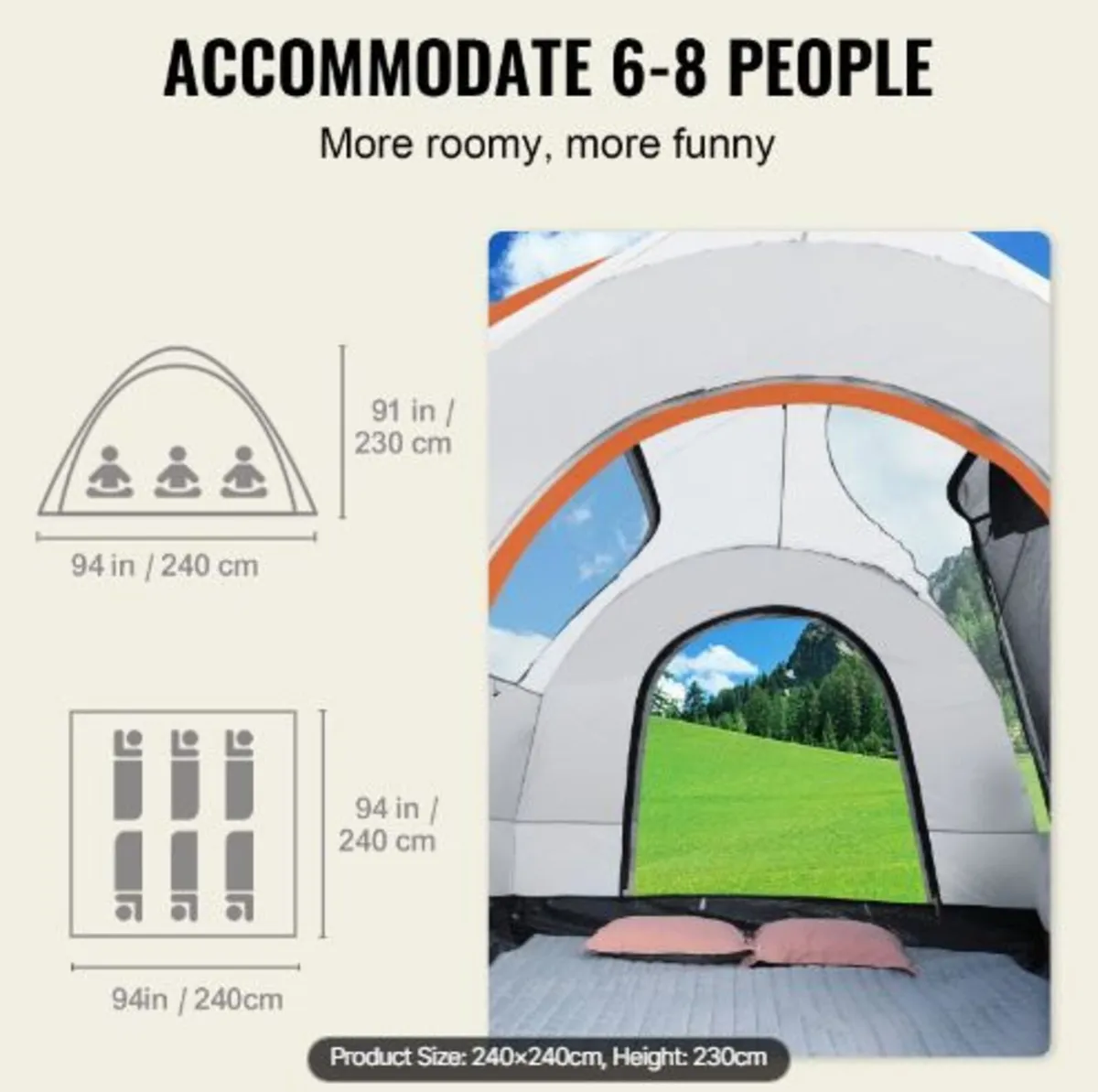SUV Camping Tent, 8'-8' SUV Tent - Image 2