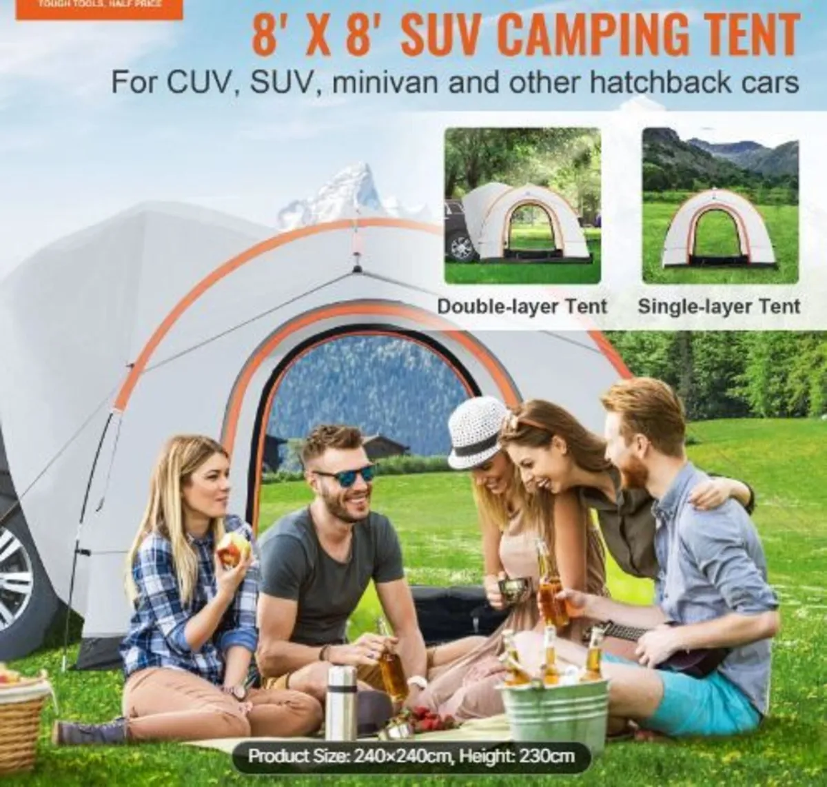 SUV Camping Tent, 8'-8' SUV Tent - Image 3