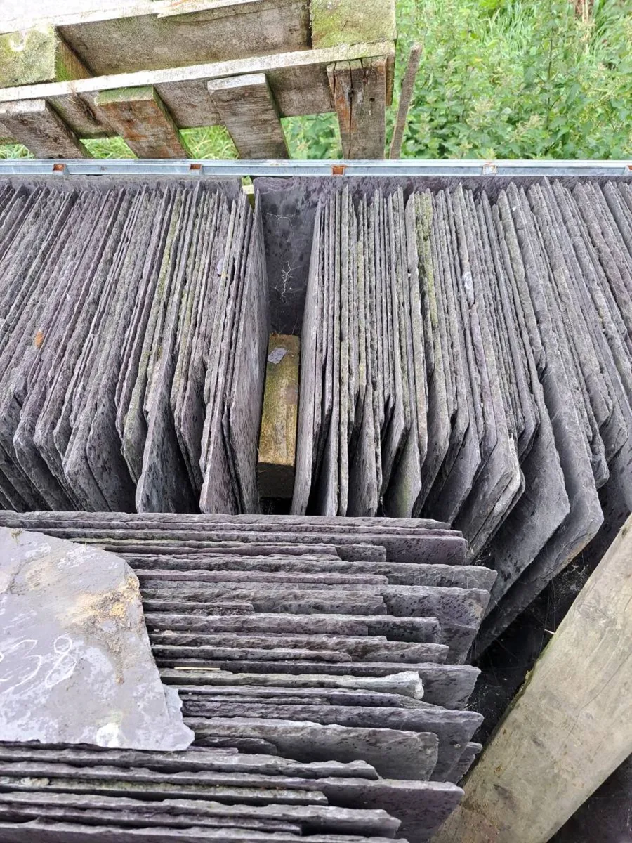 400 qty 30 inch Random Bangor Blue Slates - Image 1