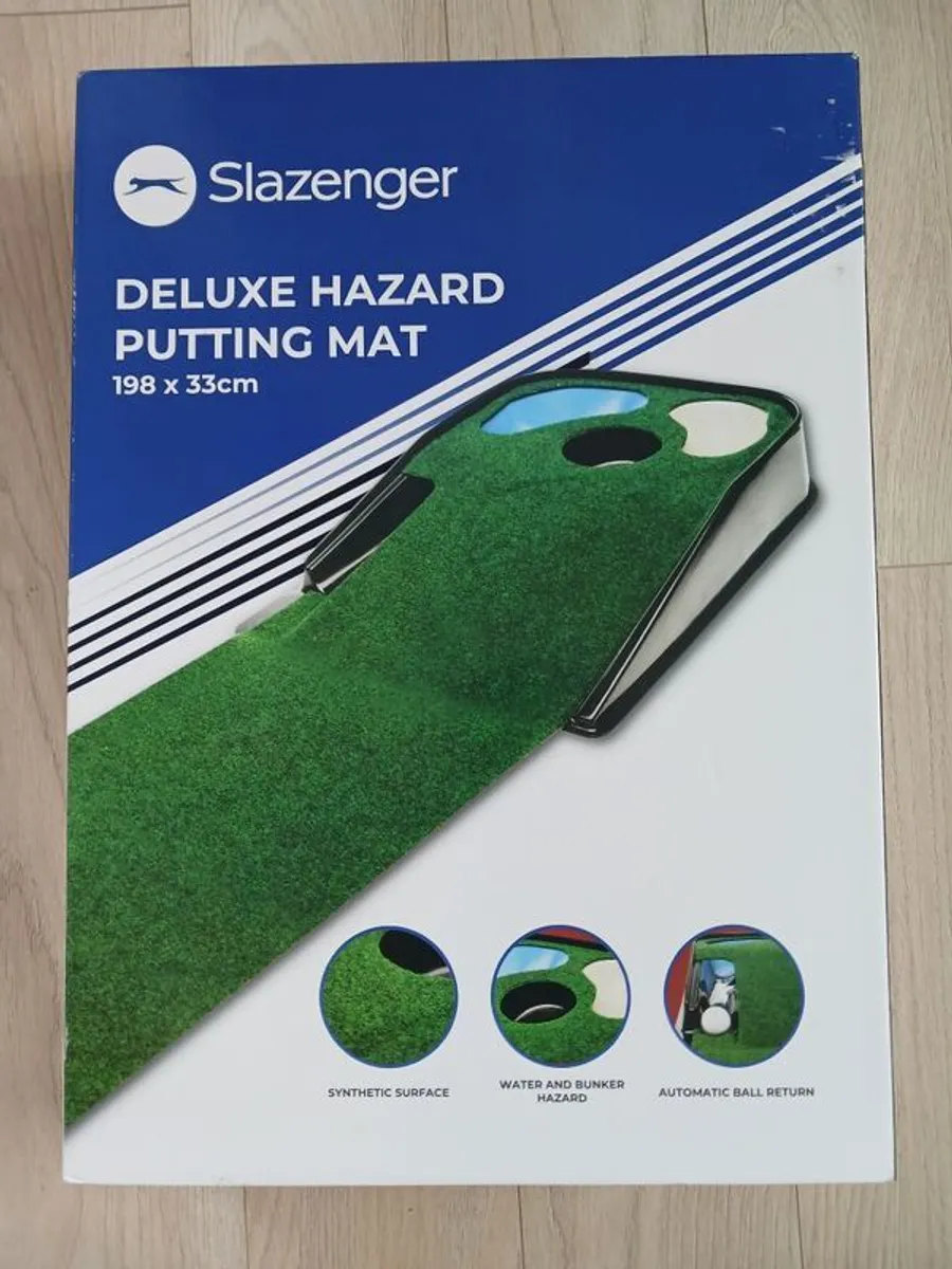 UNOPENED Slazenger Deluxe Hazard Putting Mat - Image 1