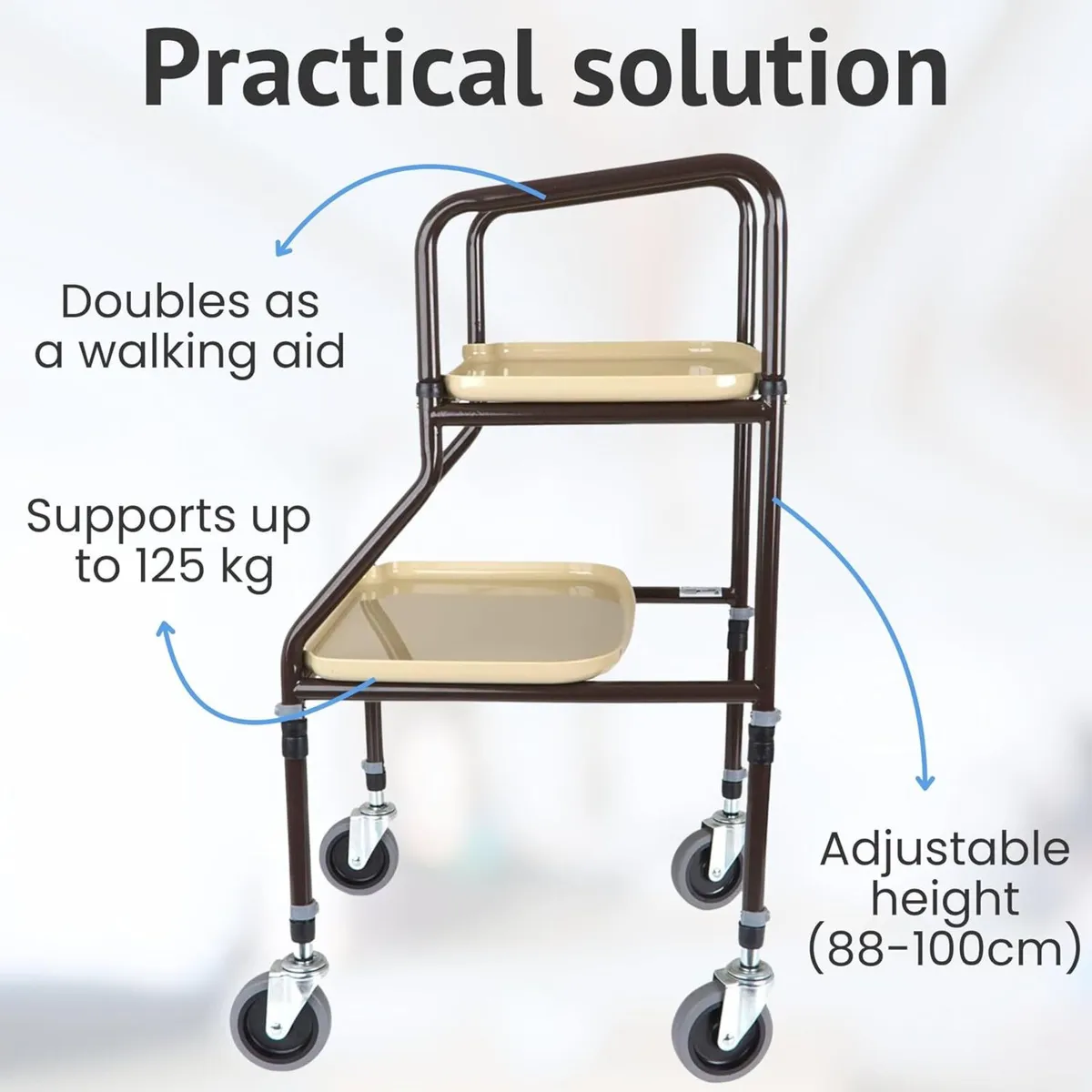 Shelf Mobility Trolley Walking Zimmer Frame - Image 4