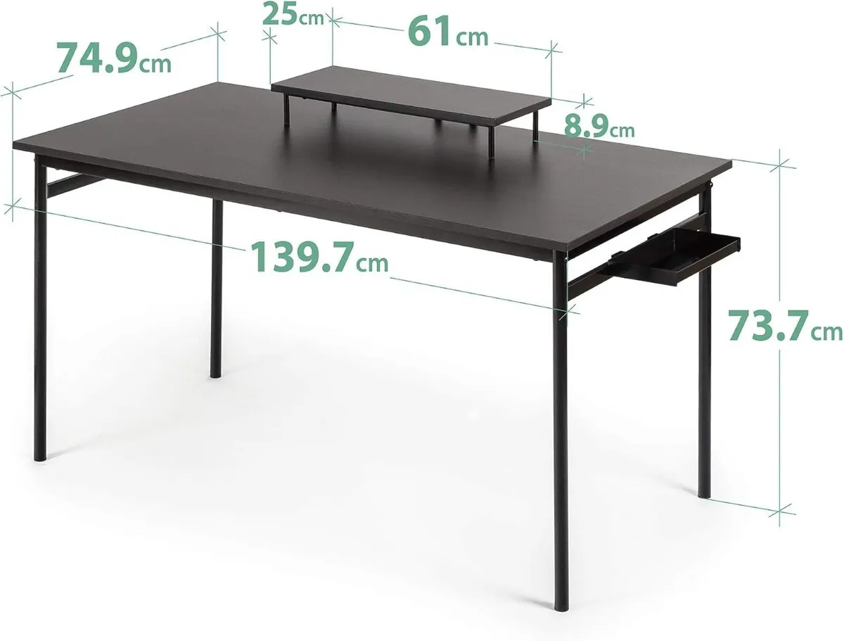 Tresa 140 X 75CM Metal Desk - Image 3