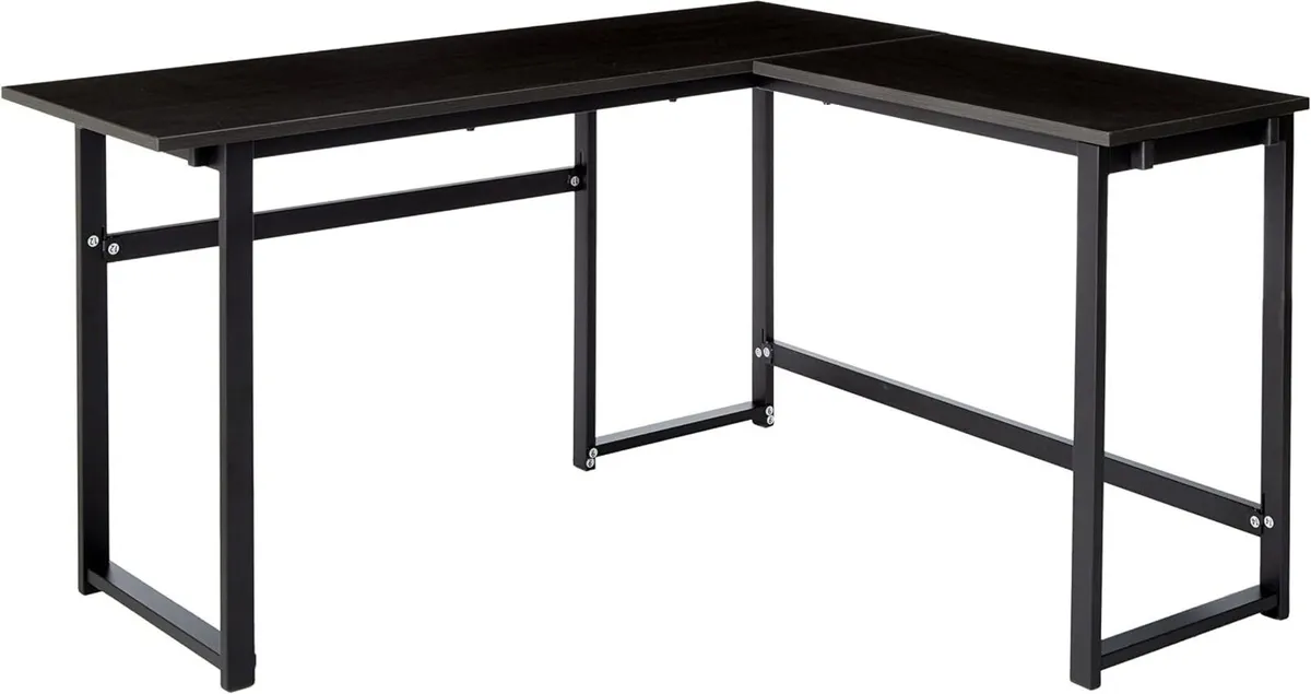 Luke 135CM Metal Corner Desk L-Shaped Computer - Image 1