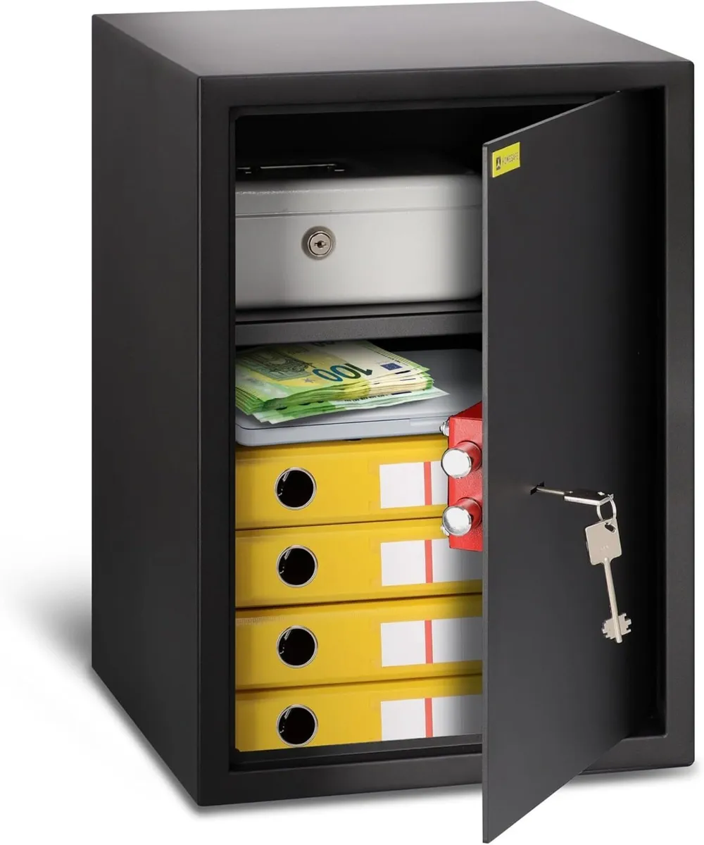 Safe Box with Key Lock Money - Image 1