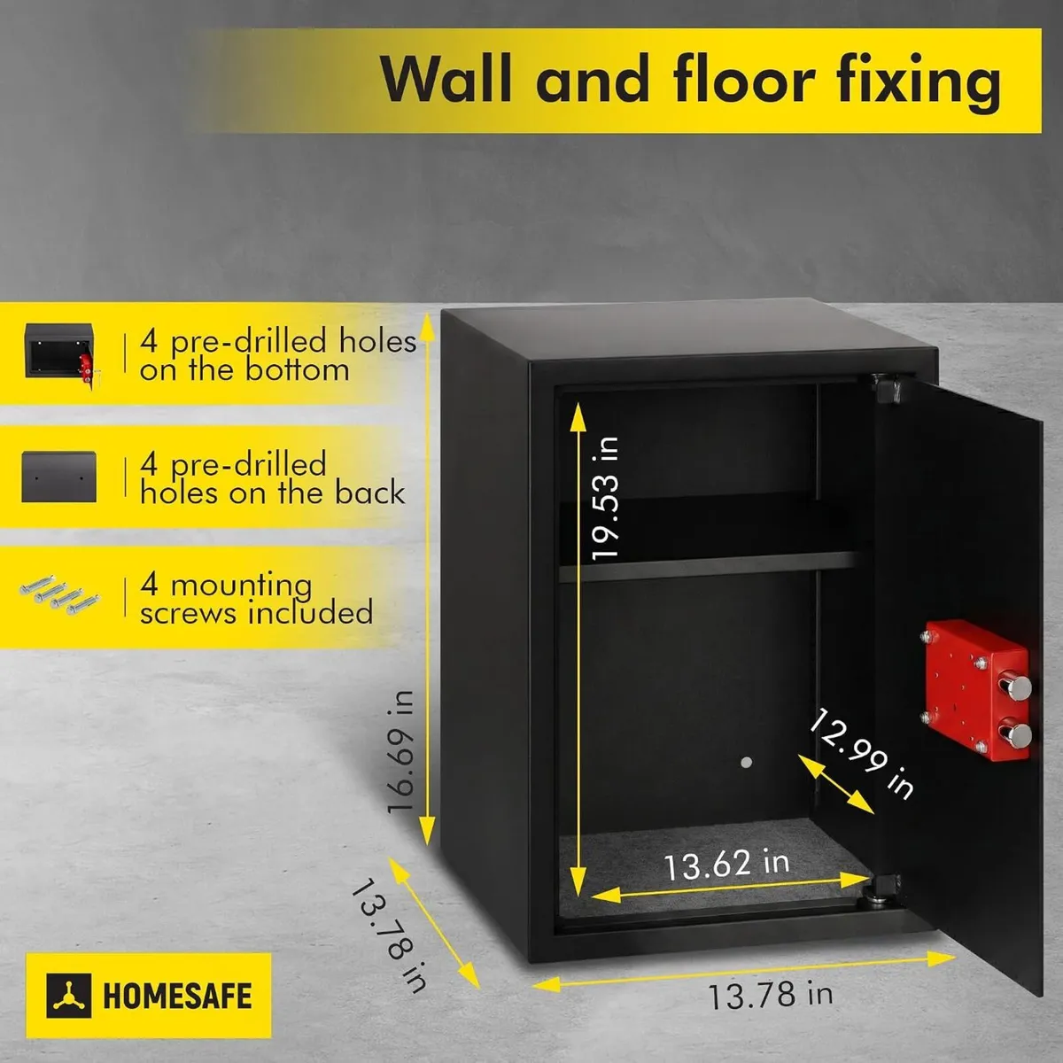 Safe Box with Key Lock Money - Image 2