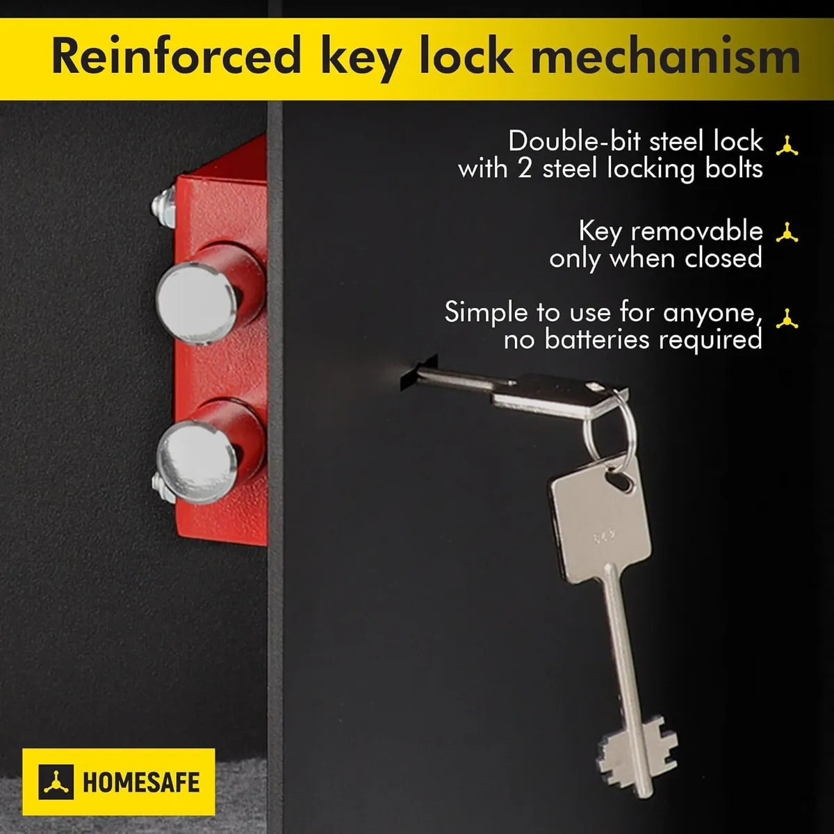 Safe Box with Key Lock Money - Image 3