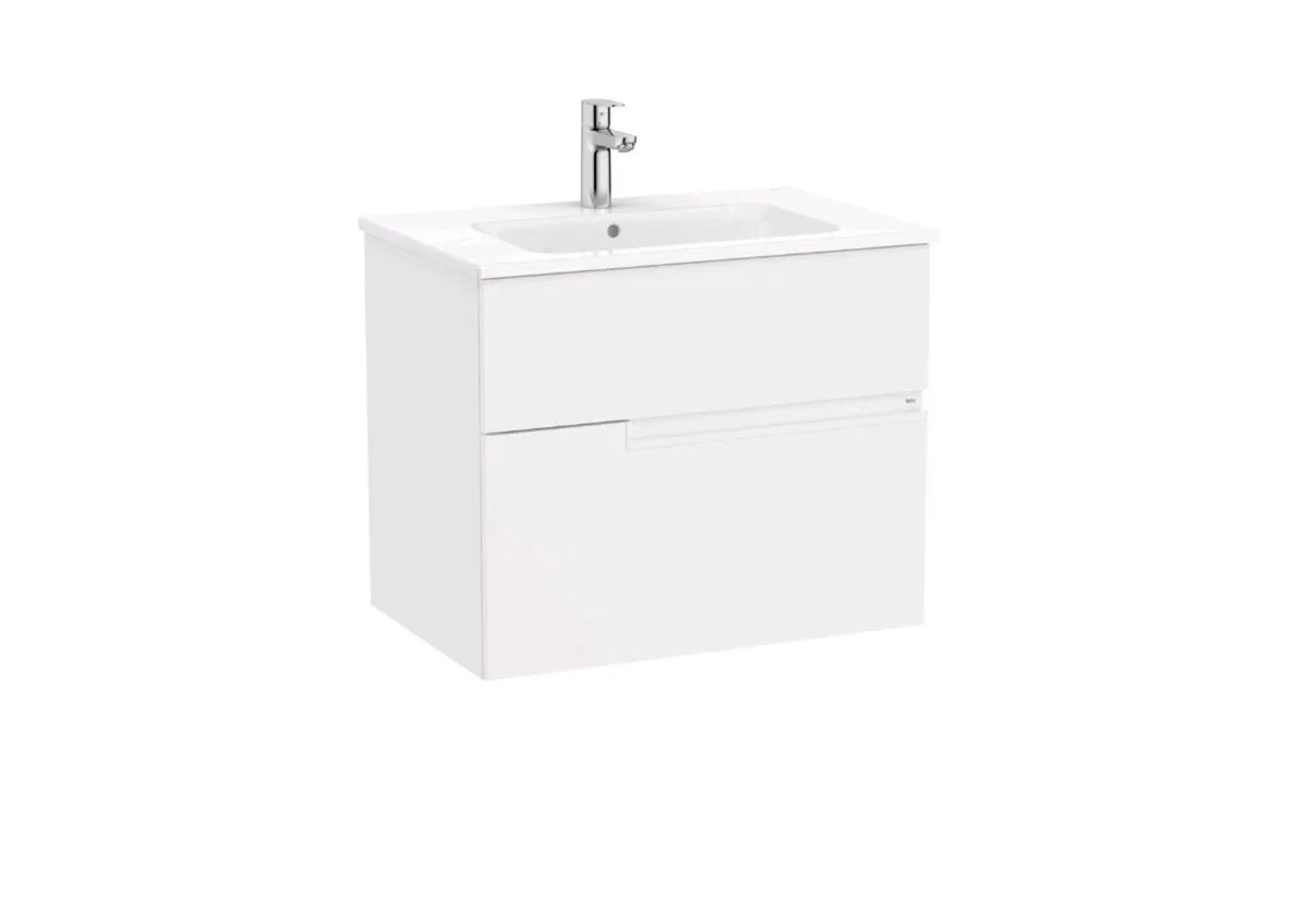*New* Bathroom Vanity Unit - White 2 Drawers - Image 1