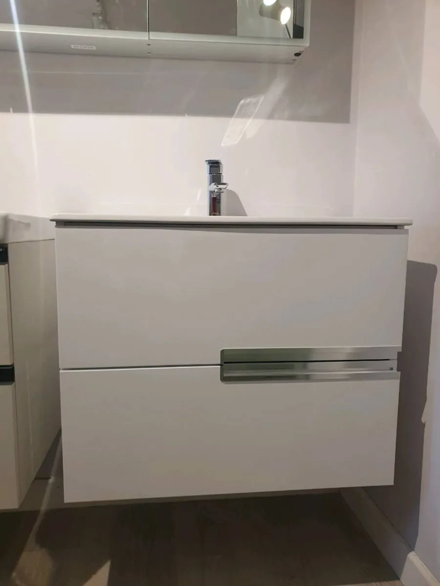 *New* Bathroom Vanity Unit - White 2 Drawers - Image 2