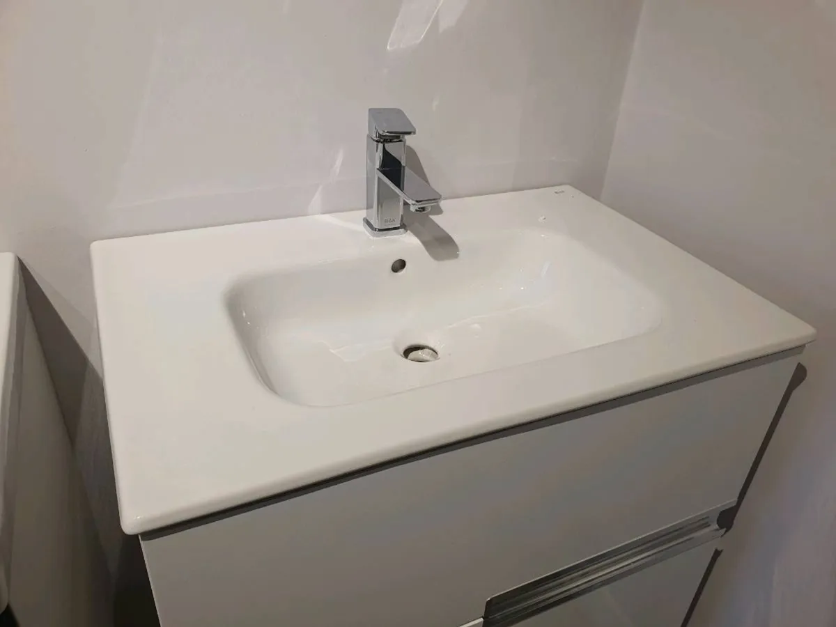 *New* Bathroom Vanity Unit - White 2 Drawers - Image 4