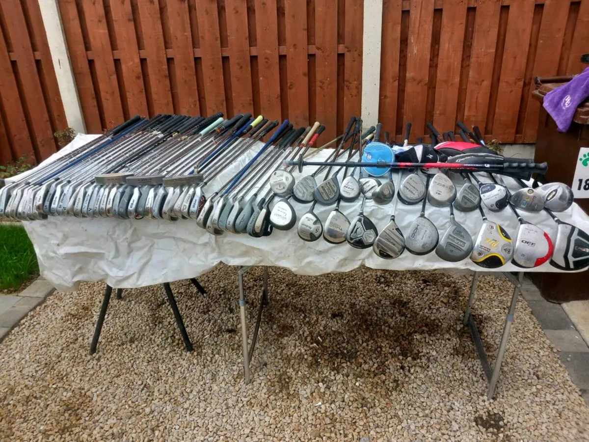 A selection of golf clubs and bags. - Image 4