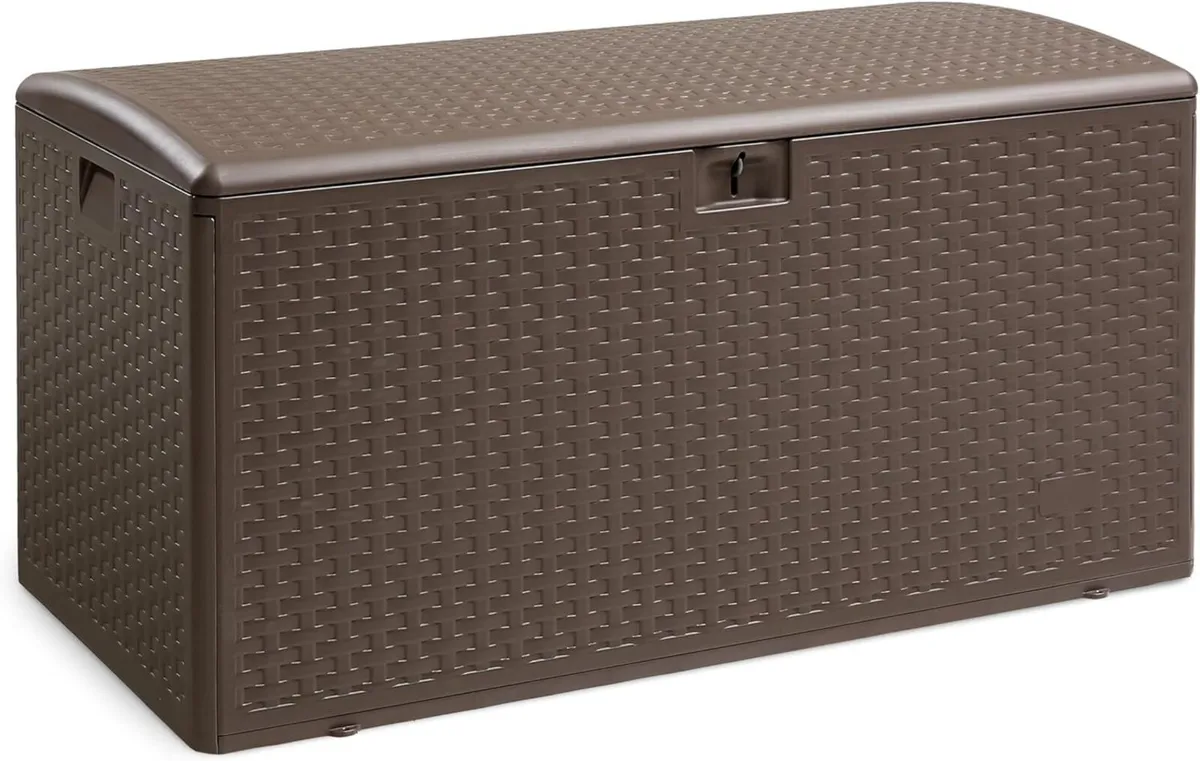 Garden Storage Box with Lockable Lid - Image 1