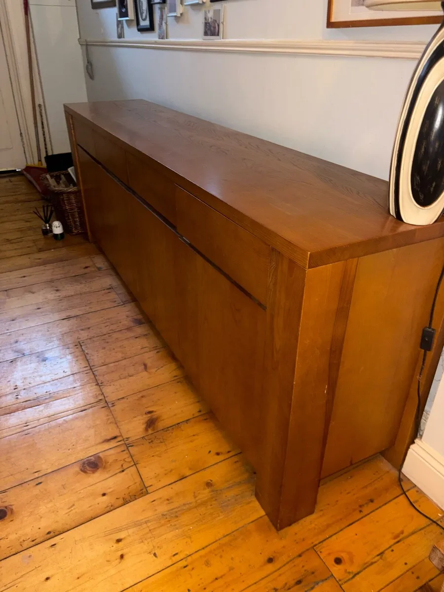 Solid Oak hall or dining side Board - Image 1