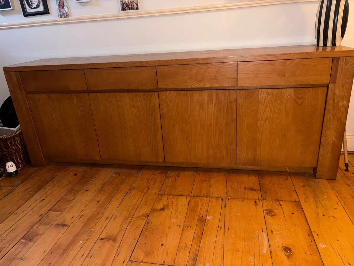 Solid Oak hall or dining side Board - Image 2