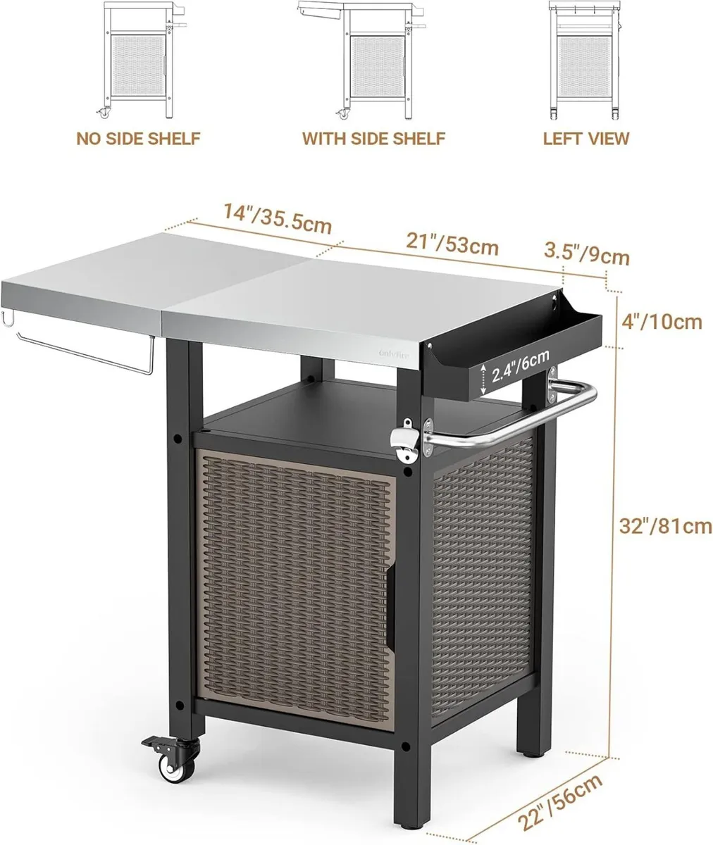 Bbq Table with Storage Cabinet - Image 3