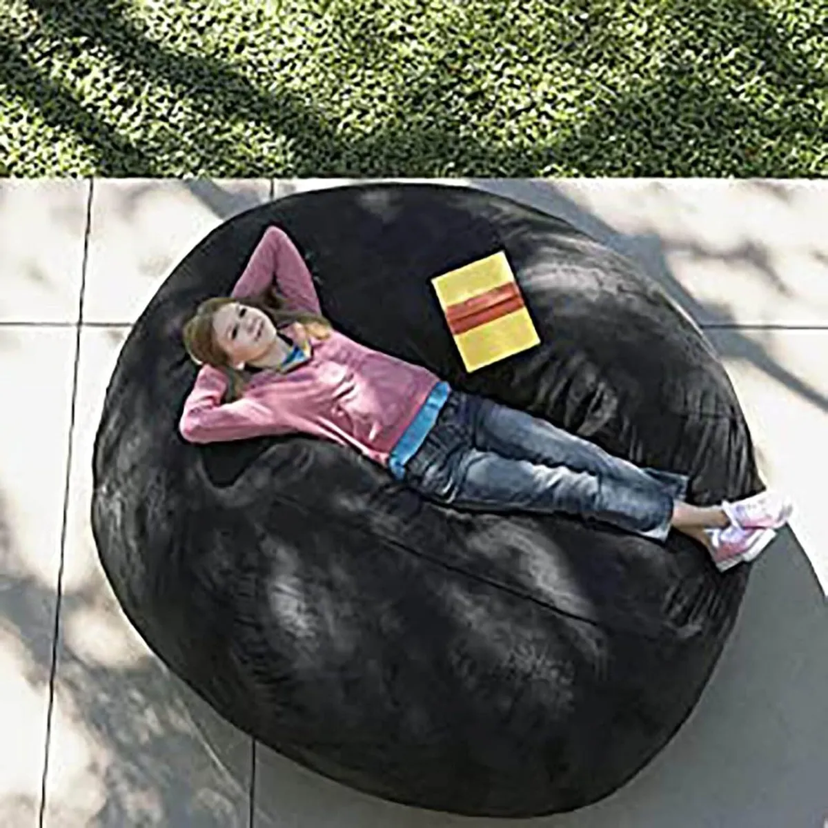 Bean Bag Sofa Mini Chair Cutton Filled Couch - Image 2
