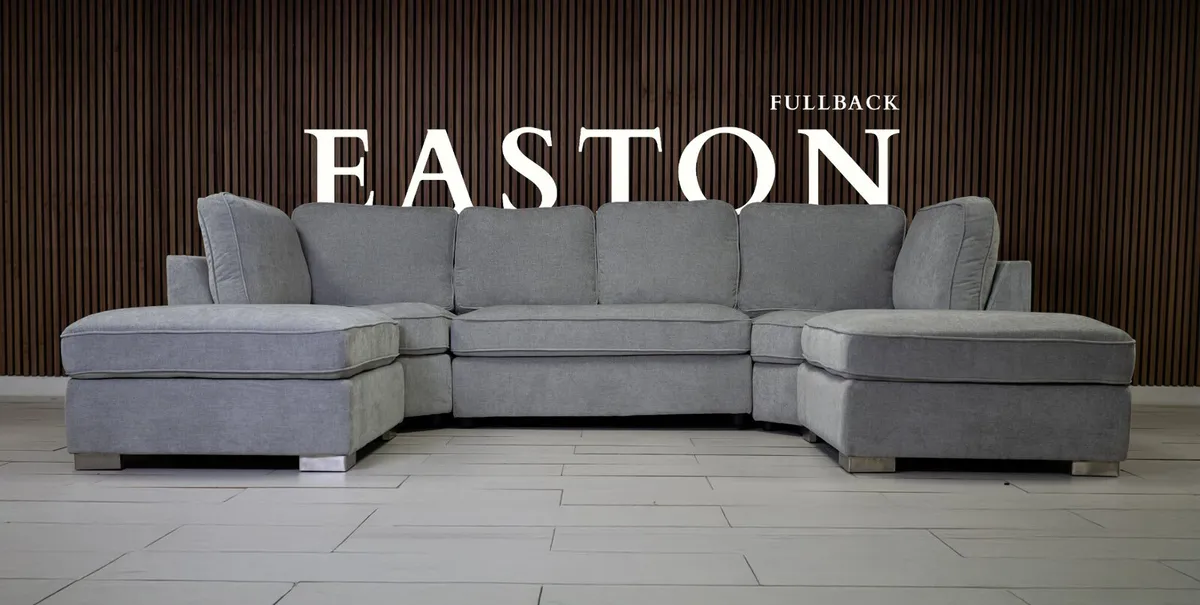 U Shape Sofa With Fullback Cushions - Image 1