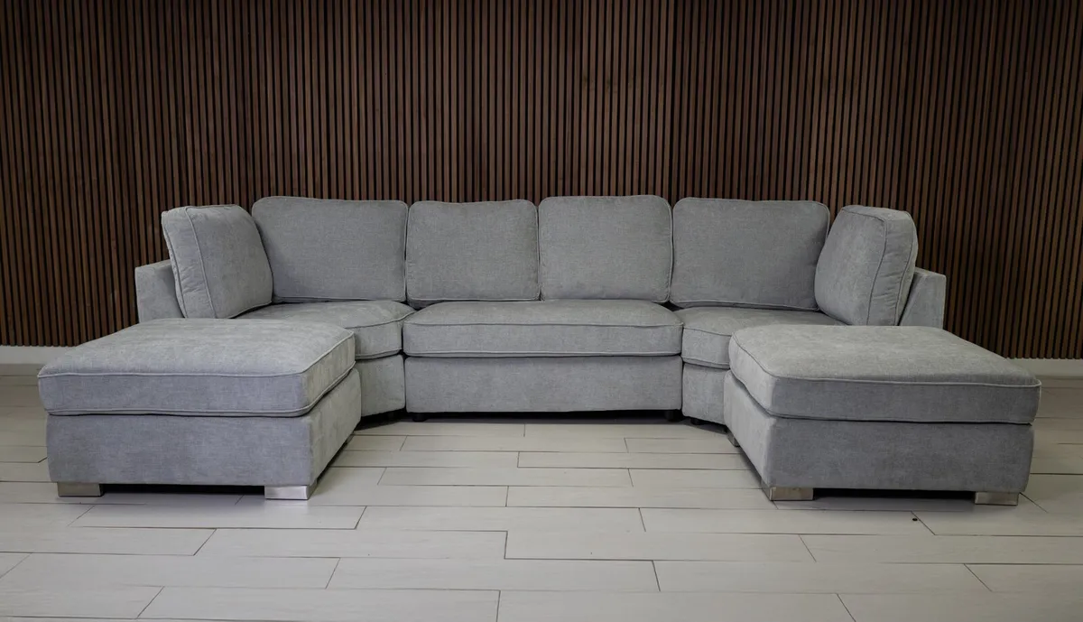 U Shape Sofa With Fullback Cushions - Image 2
