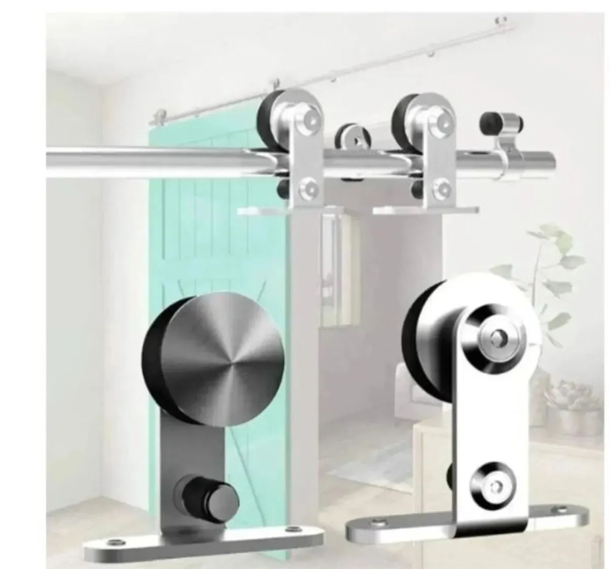 Barn Door Track Kit Sliding Rail 167cm - Image 4