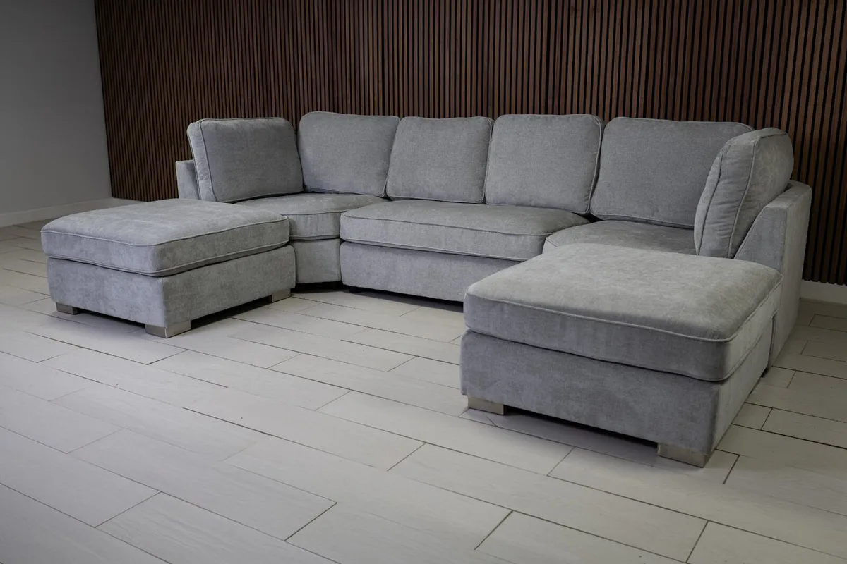 U Shape Sofa With Fullback Cushions - Image 3
