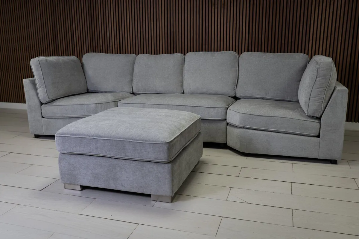 U Shape Sofa With Fullback Cushions - Image 4