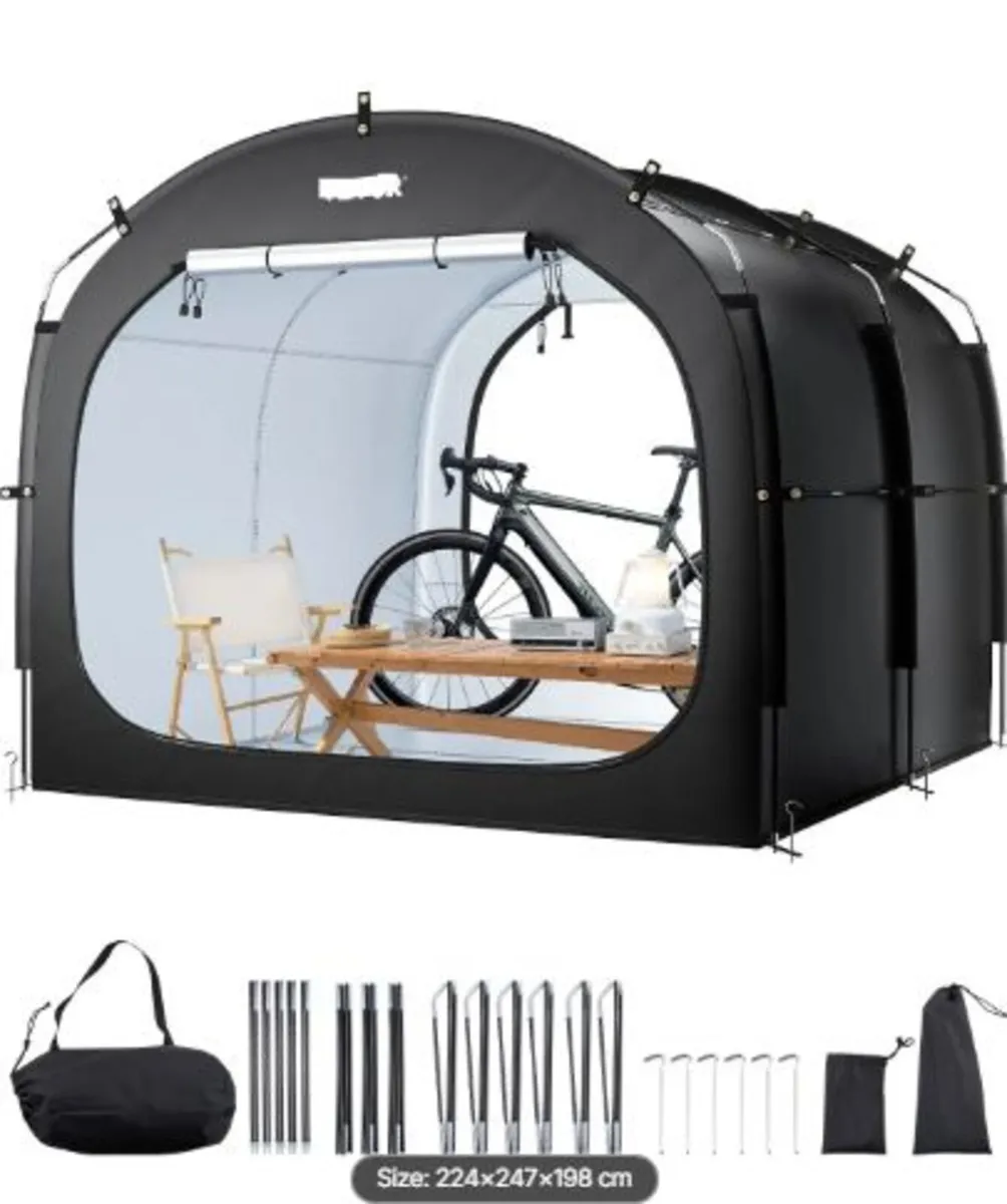 Bike Storage Tent, 5 Bikes, Outdoor Spacious Bike - Image 1