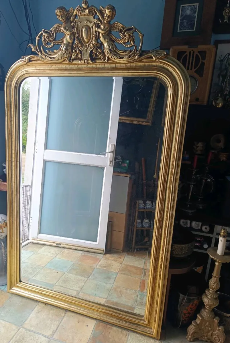 Large Gilded Mirror - Image 2