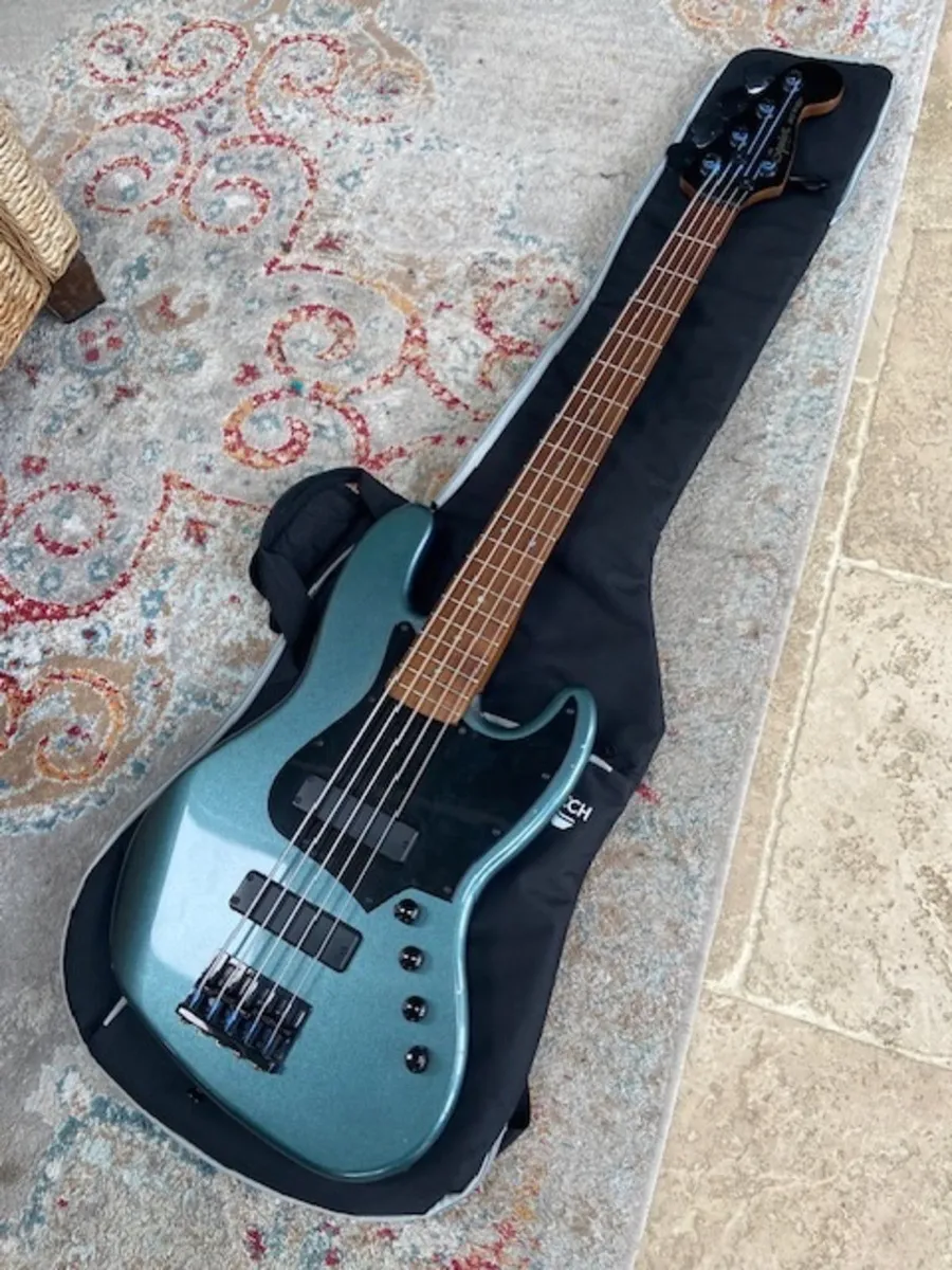 Fender Squire V Contemporary Jazz Bass Guitar - Image 1