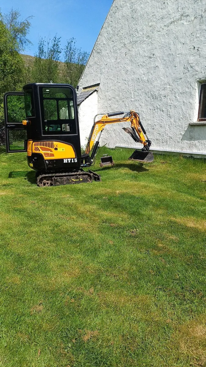 Hightop Ht15 1.5 ton mini digger - Kubota engine - Image 4