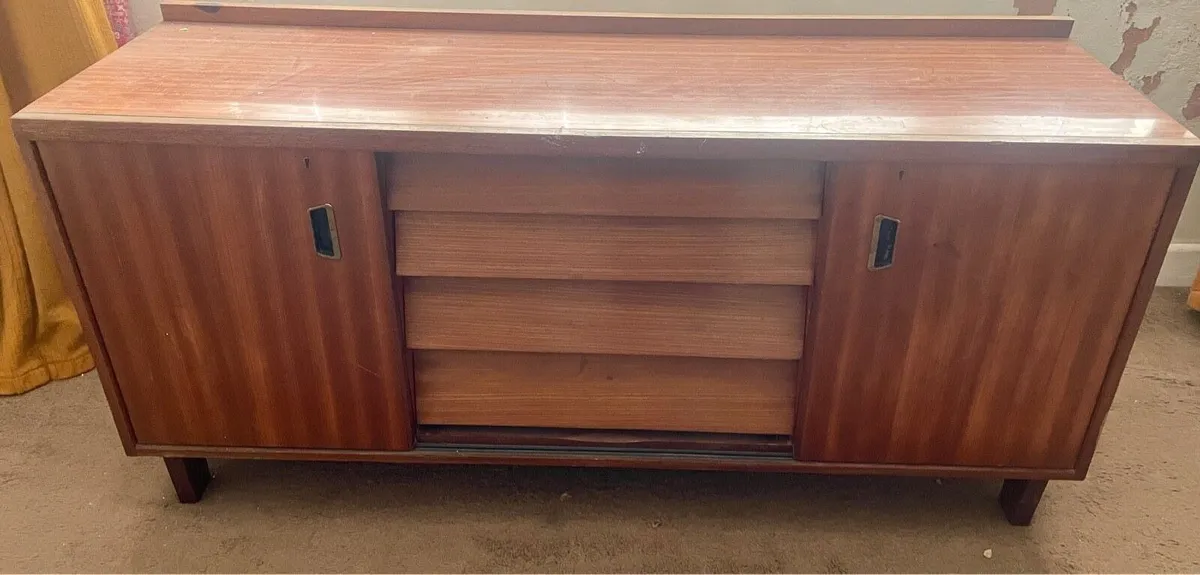 Vintage wooden side board - Image 2