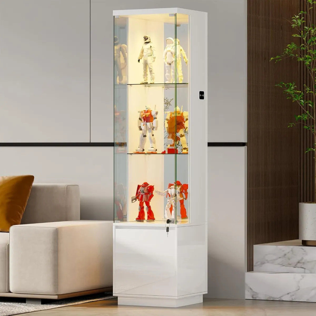 Display Cabinets with Lockable and Glass Doors - Image 1