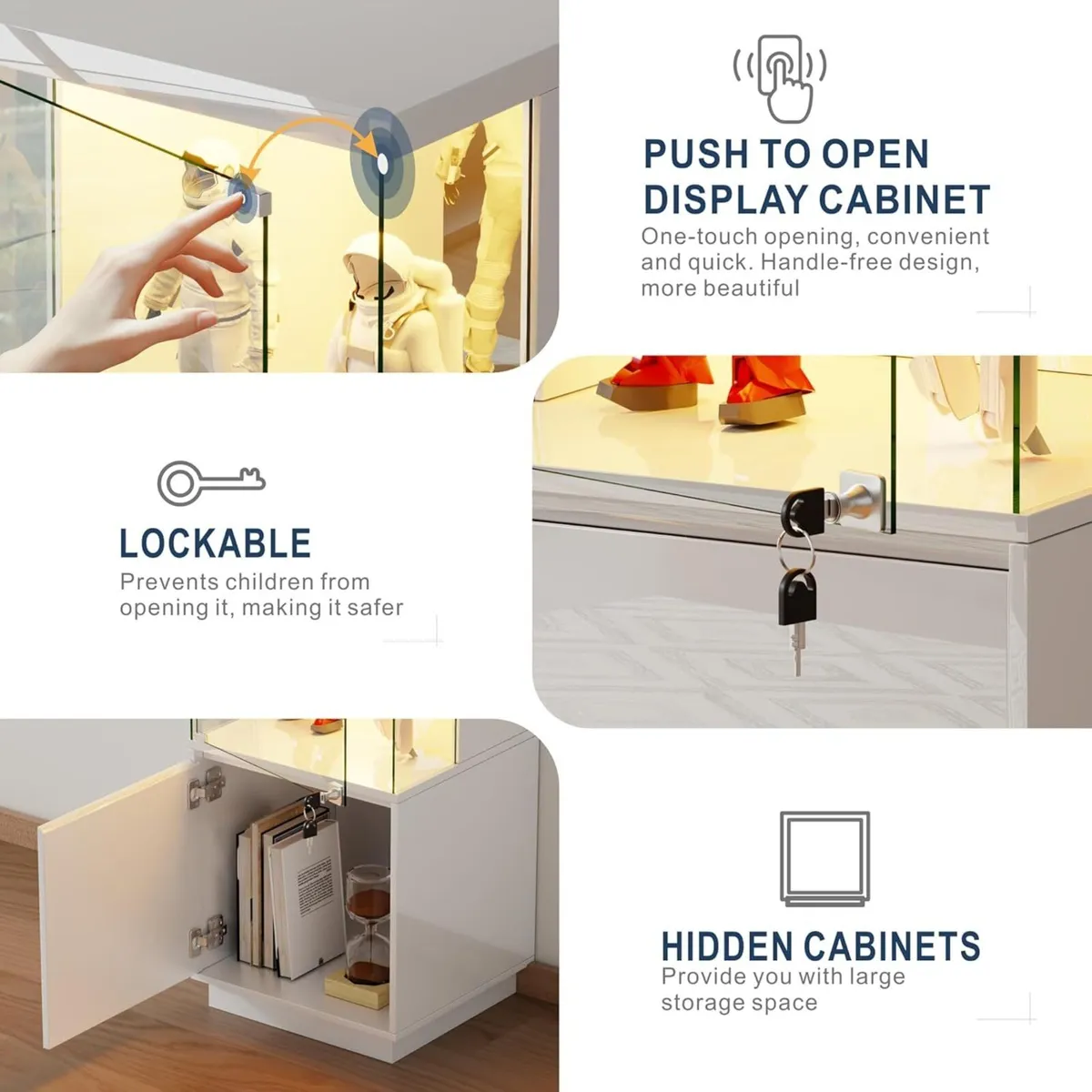 Display Cabinets with Lockable and Glass Doors - Image 3