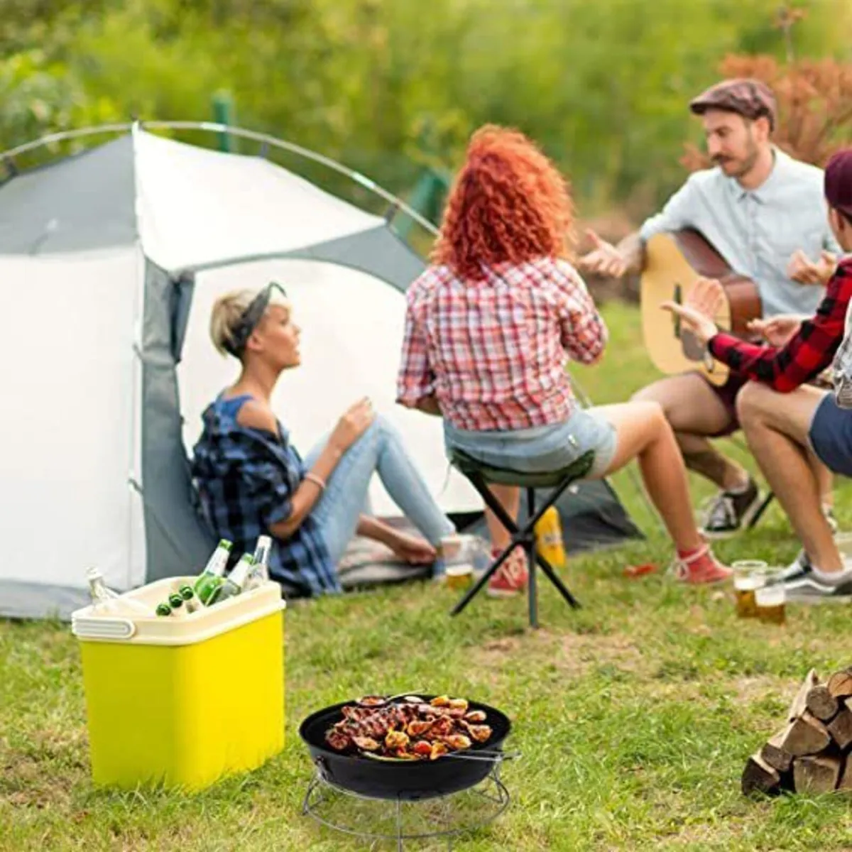 Portable Kettle BBQ Grill with Lid - Image 4