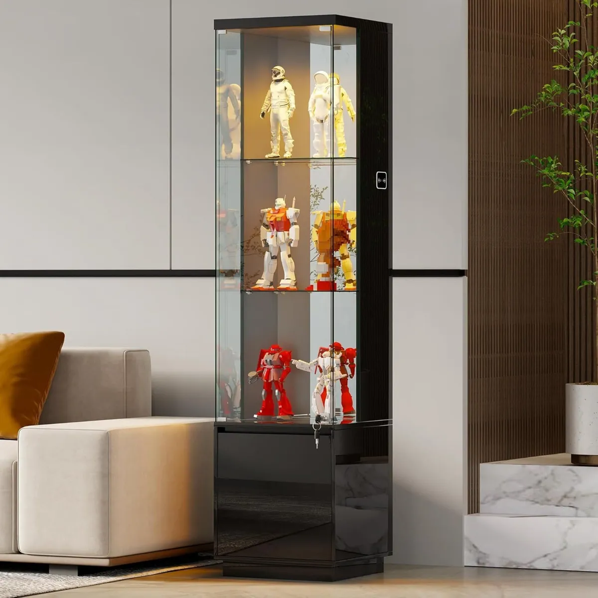Display Cabinets with Lockable and Glass Doors - Image 1