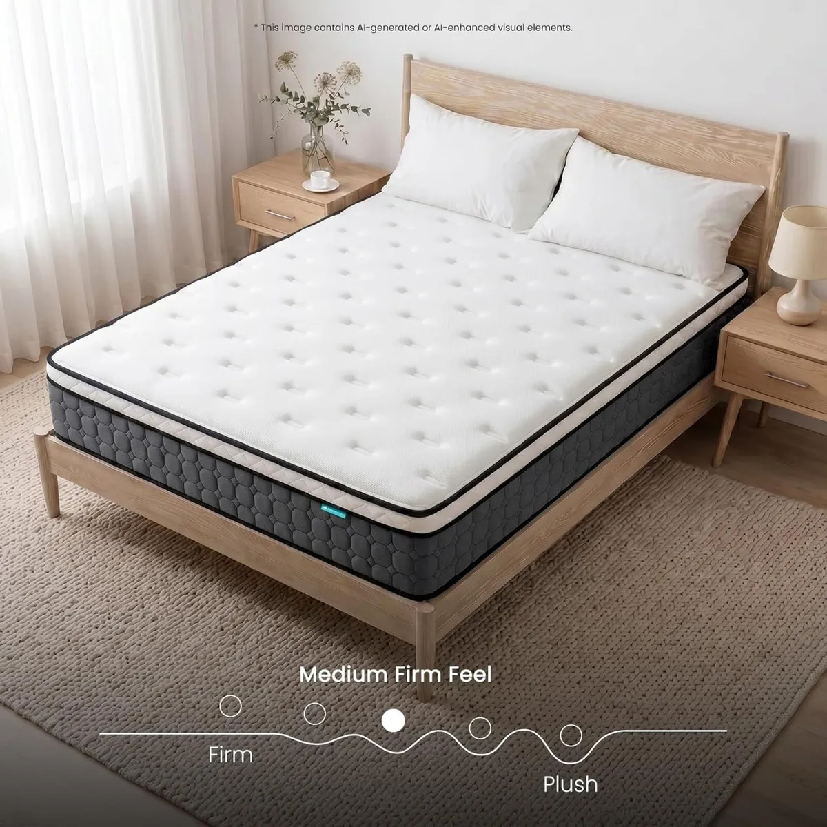Mattresses Hybrid Pocket Sprung Guest Bed Mattress - Image 2