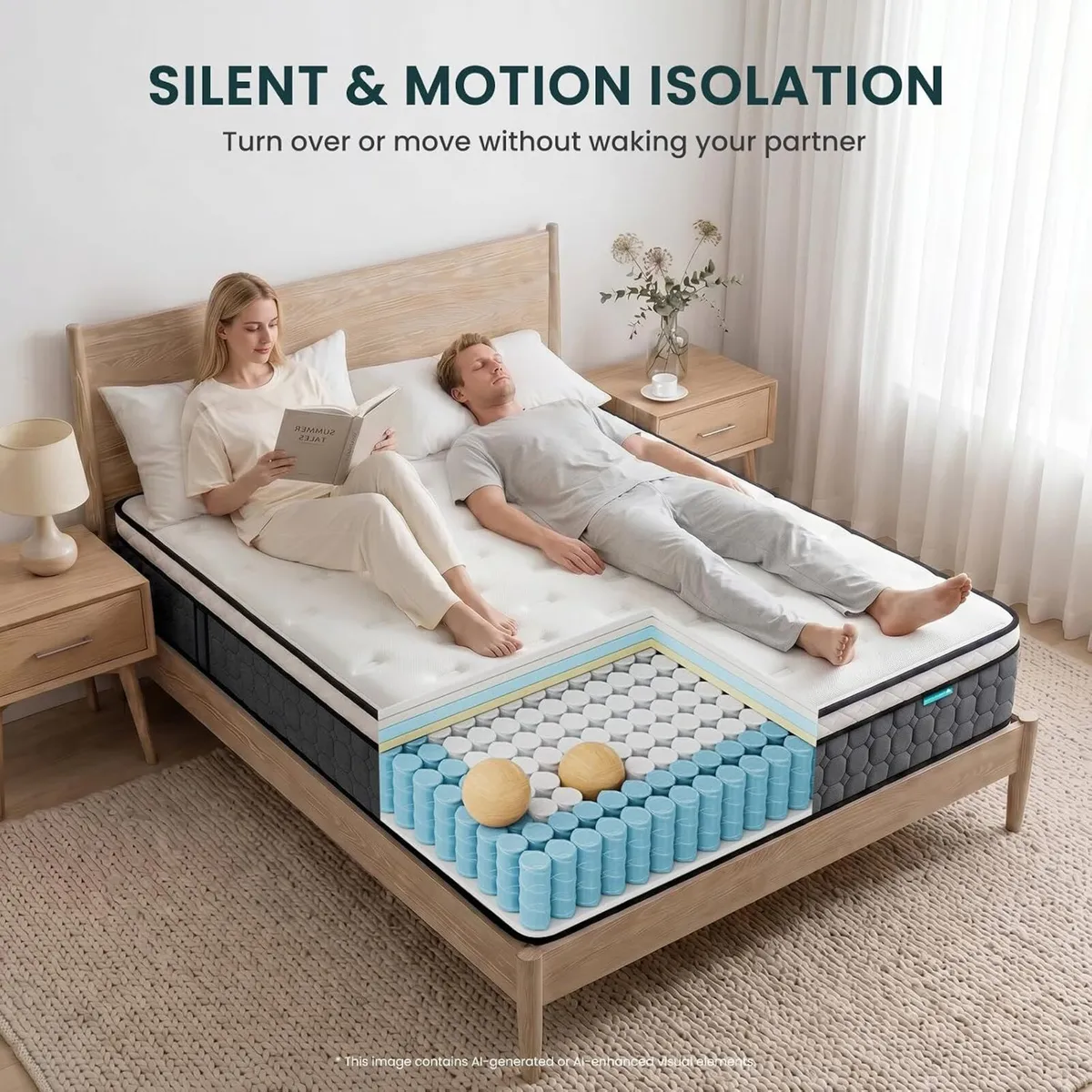 Mattresses Hybrid Pocket Sprung Guest Bed Mattress - Image 4