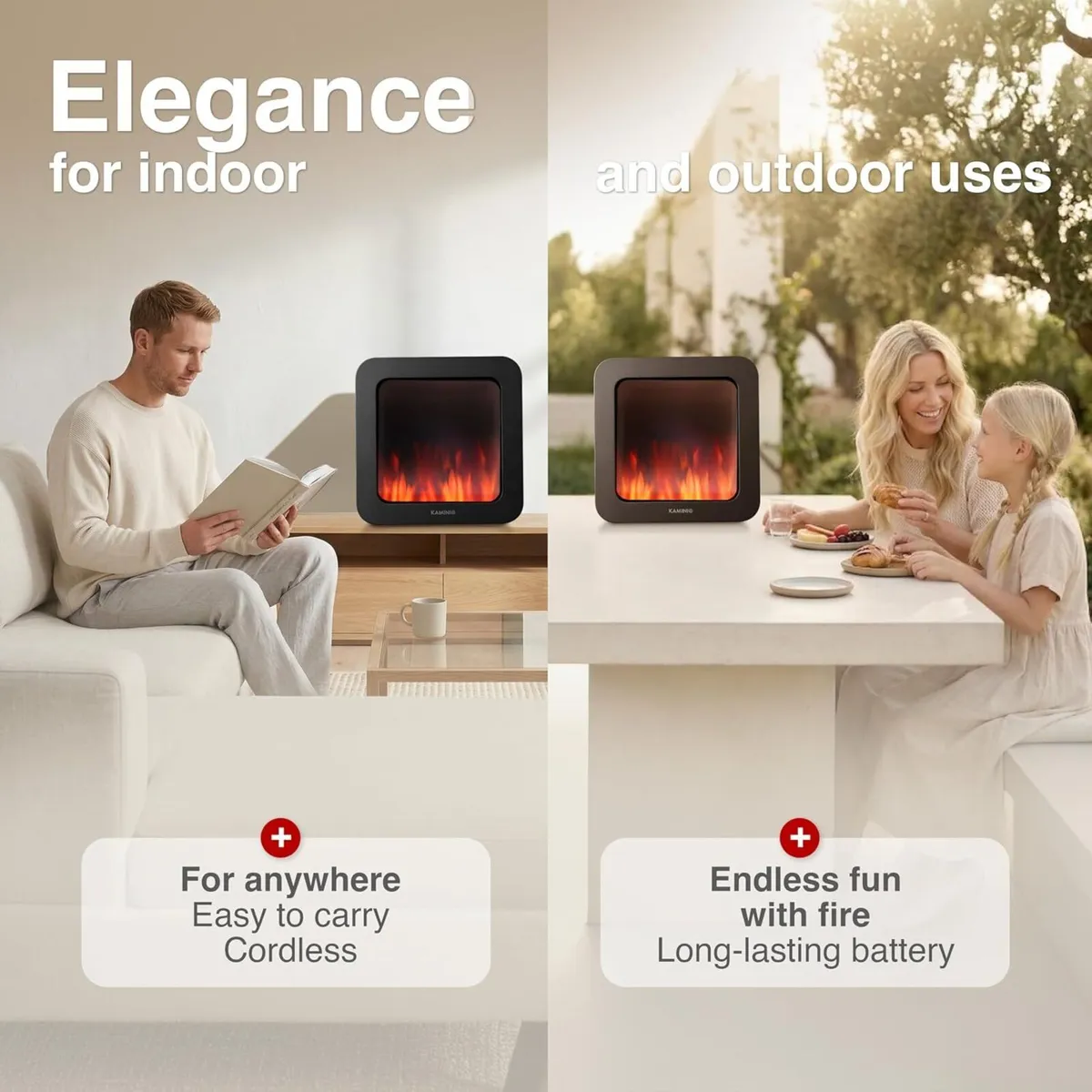 Electric Table Fire Mia Decorative Electrical - Image 3