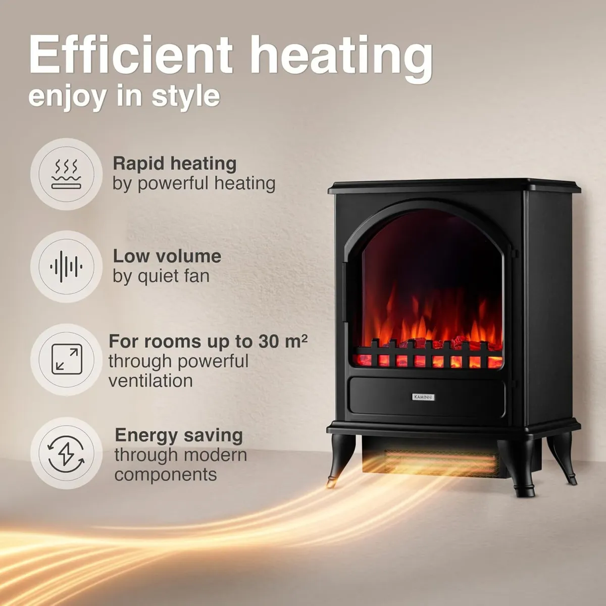 Electric Fireplace Leni Electrical Stove - Image 4