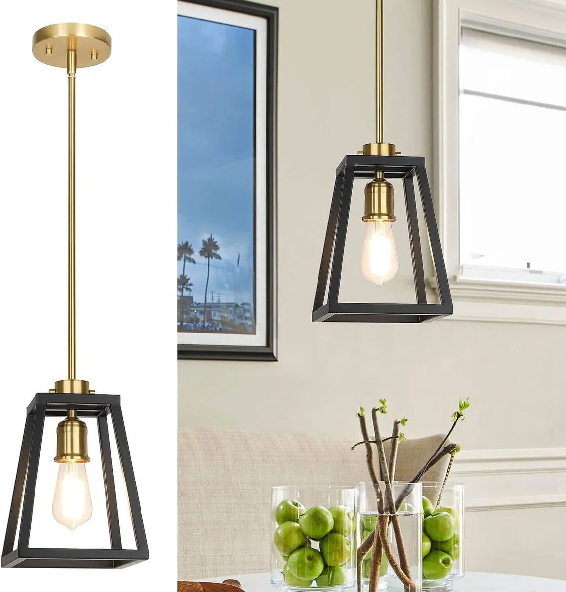 Brass Kitchen Pendant Lighting for Dining Room - Image 1