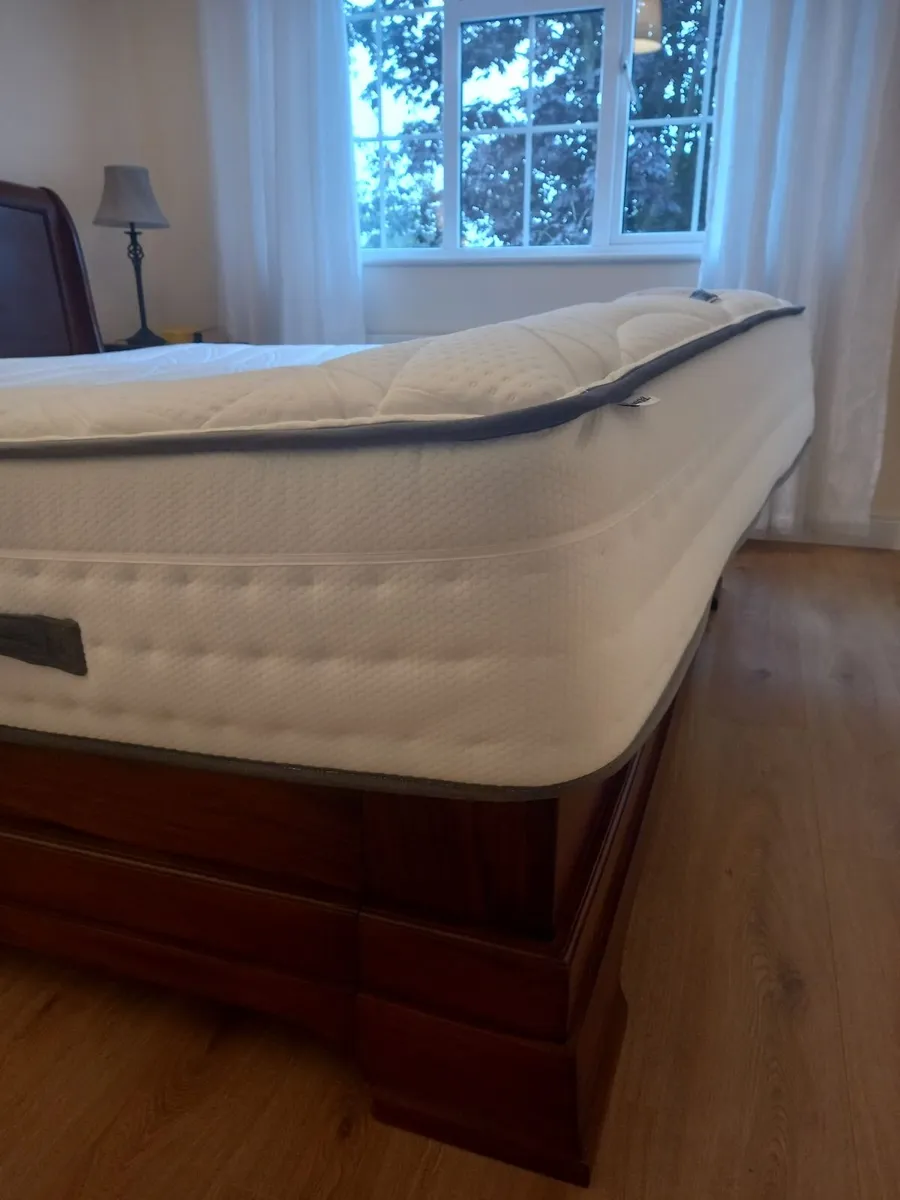 Mahogany sleigh bed - Image 3