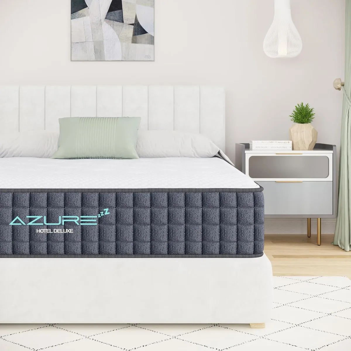 Mattress 10 Inch Memory Foam Hybrid Medium Firm - Image 1