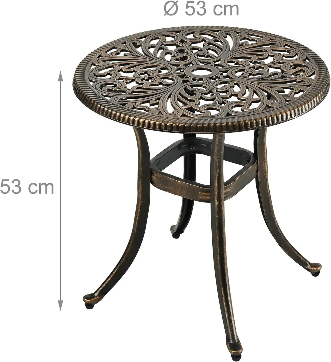 Garden Table with Parasol Hole - Image 3
