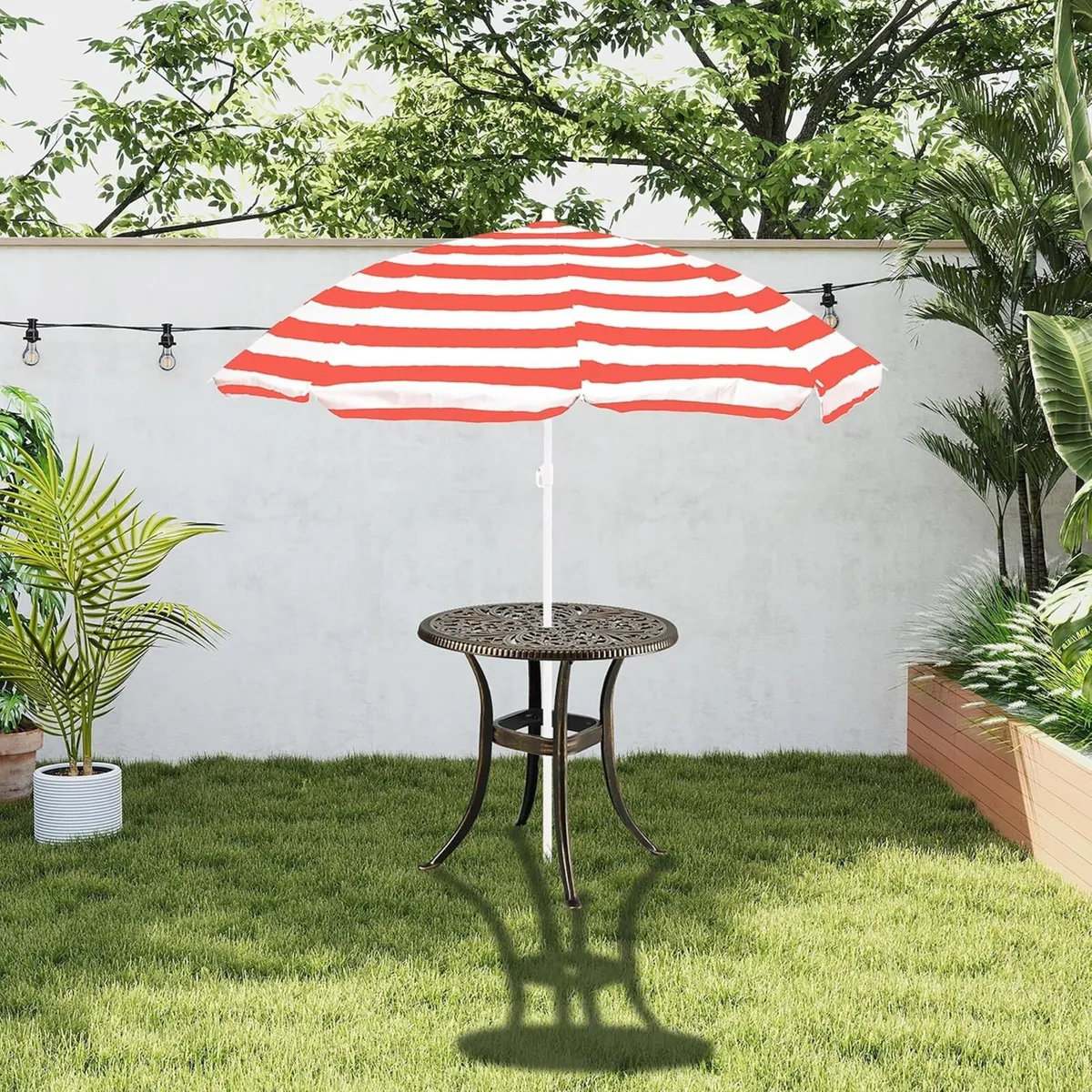Garden Table with Parasol Hole - Image 4