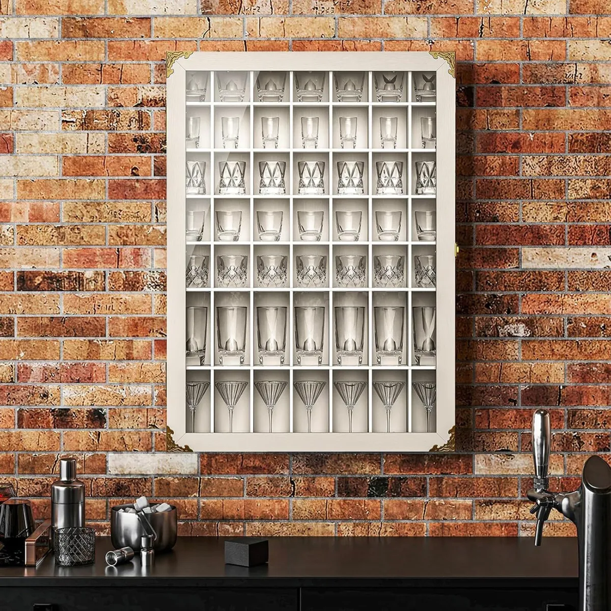 Wall Display Cabinet Lockable with Acrylic Door 49 - Image 1