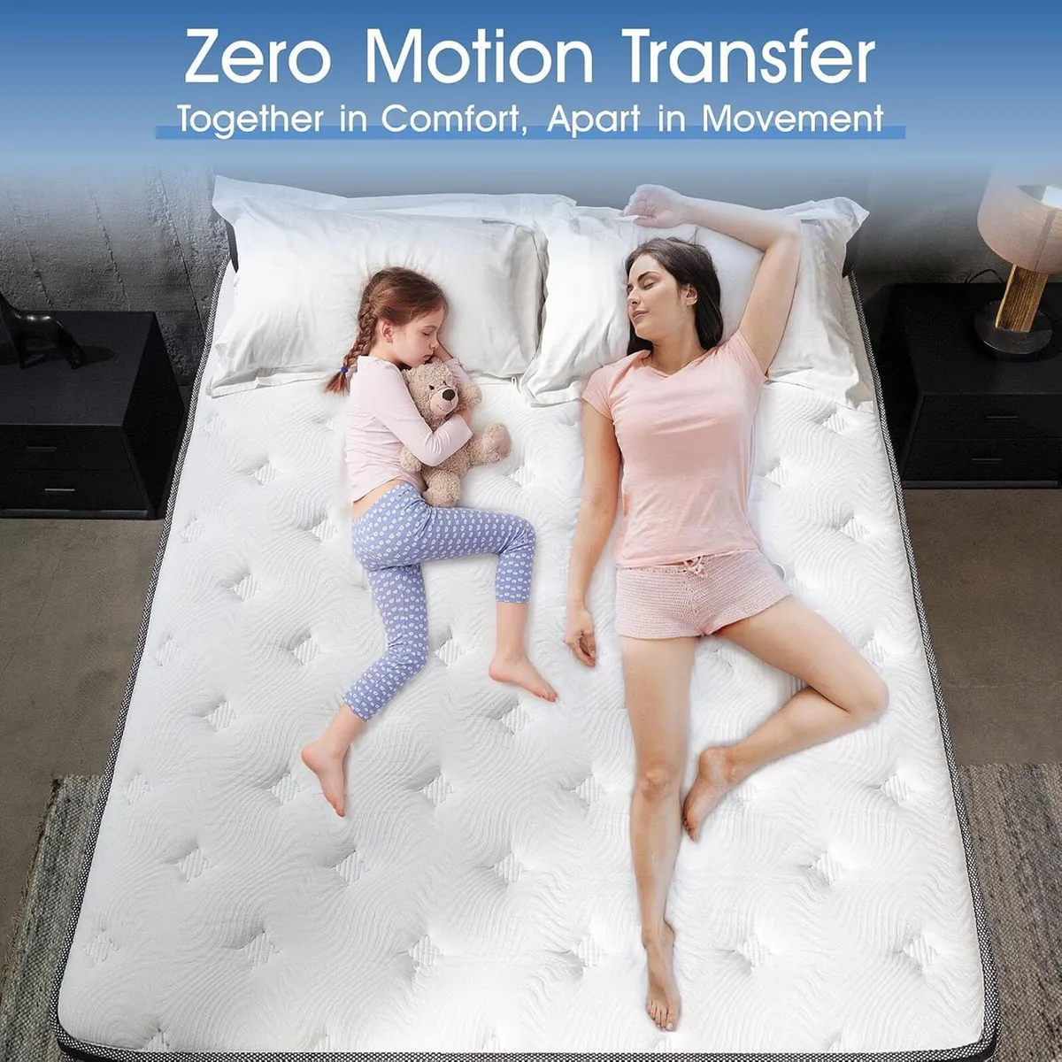 Mattress 10.2 Inch Memory Foam Individual Pocket - Image 4