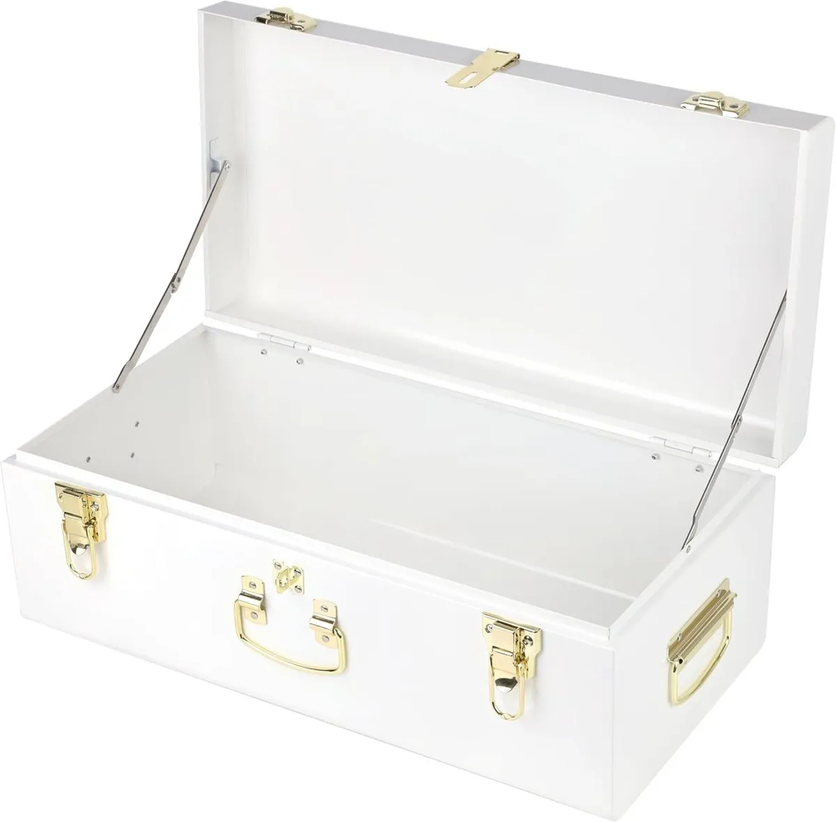 Metal Storage Trunk with Lockable Lid Handles 52.1 - Image 1