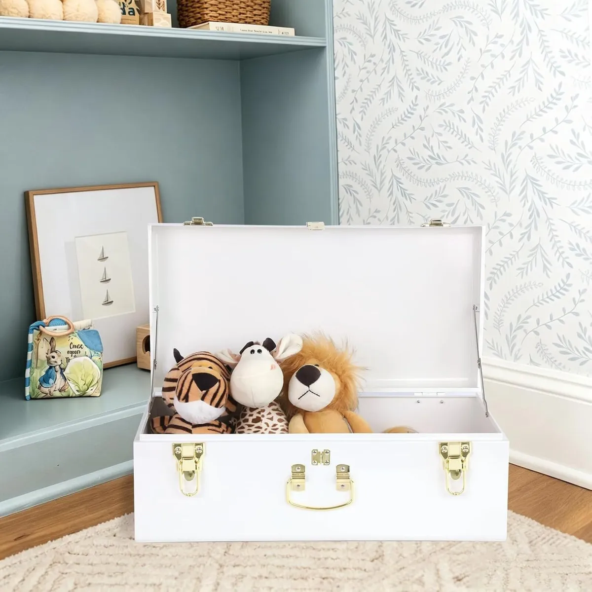 Metal Storage Trunk with Lockable Lid Handles 52.1 - Image 3