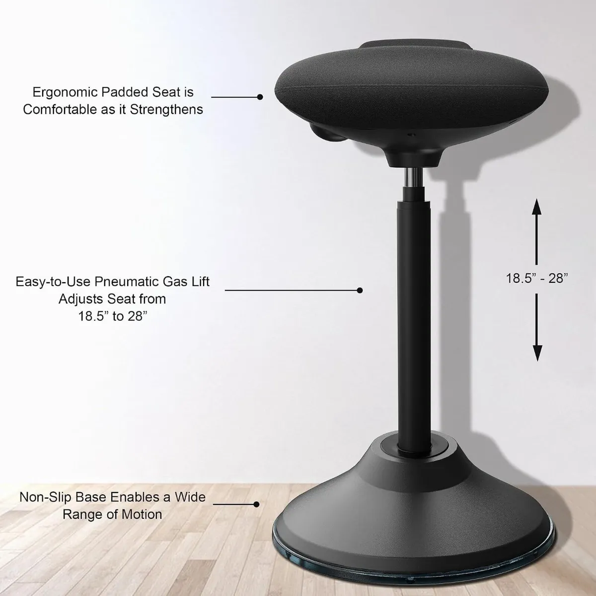 Ergonomic Wobble Stool for Standing Desk Height - Image 3