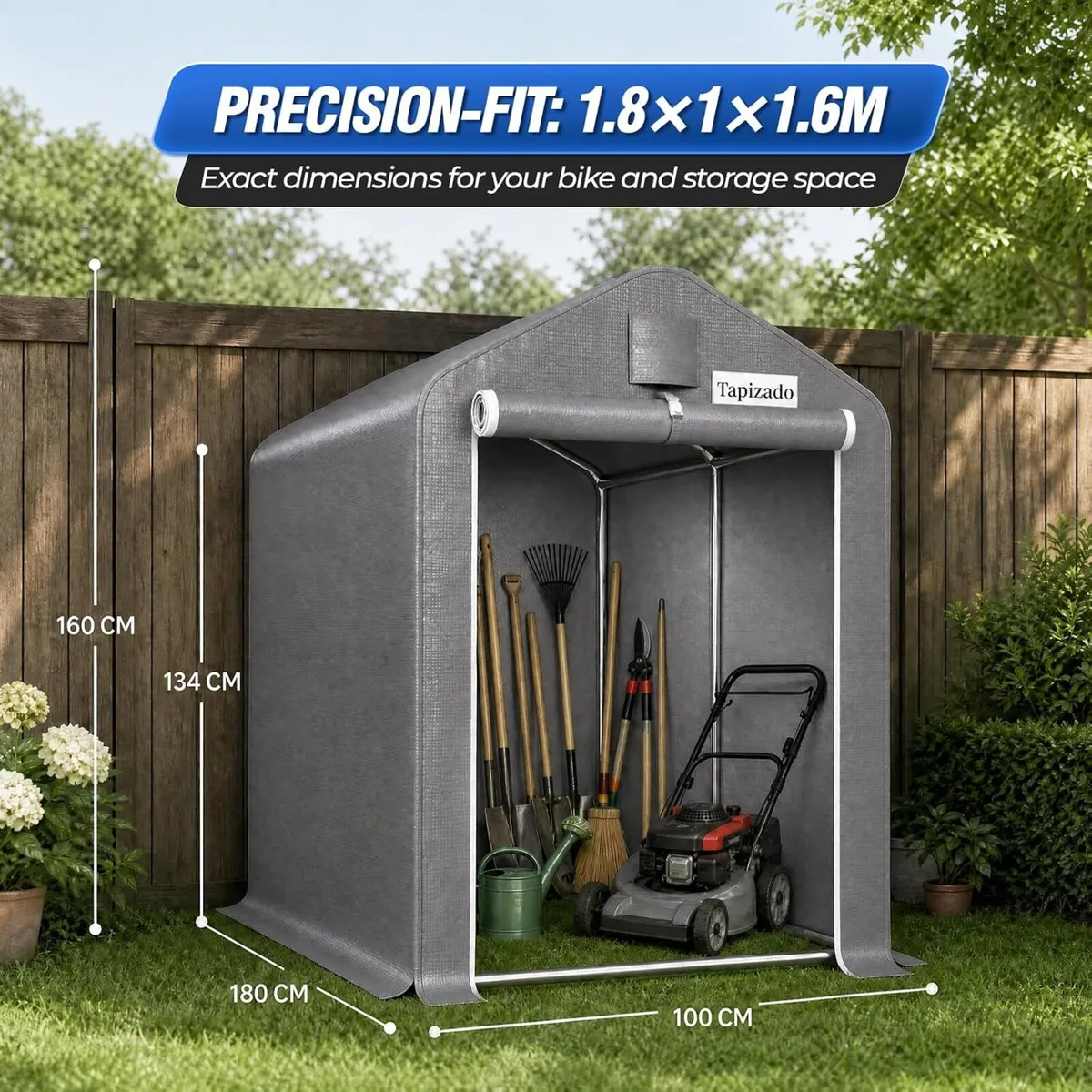 1.8 X 1m Outdoor Bike Storage Tent Garden - Image 3