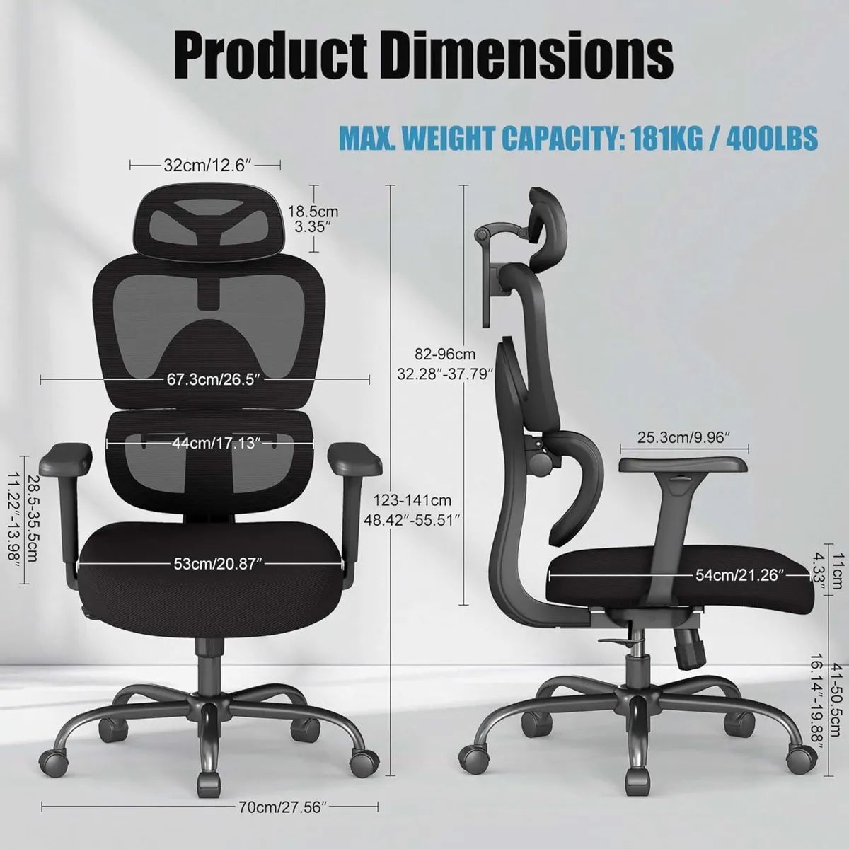 Ergonomic Office Chair 181KG - Image 2