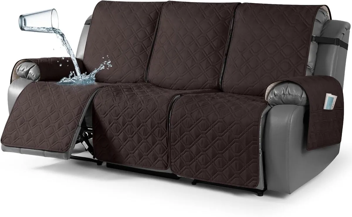 Recliner Slipcovers 3 Seater Covers Waterproof - Image 1